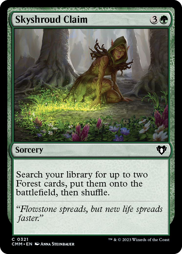 FOIL Skyshroud Claim (CMM-321) - Commander Masters - Magic The Gathering