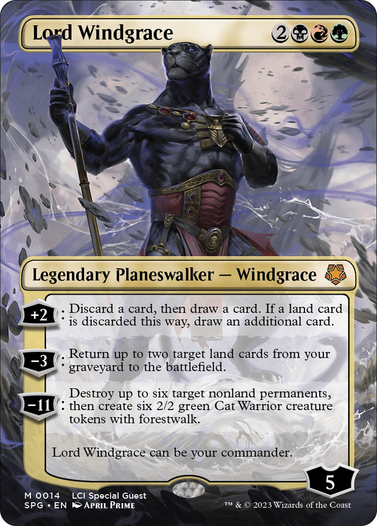 FOIL Lord Windgrace (Borderless) (SPG-014) - Special Guests - Magic The Gathering
