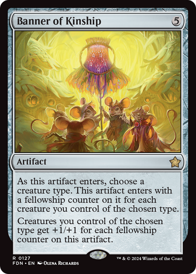 FOIL Banner of Kinship (FDN-127) - Foundations - Magic The Gathering