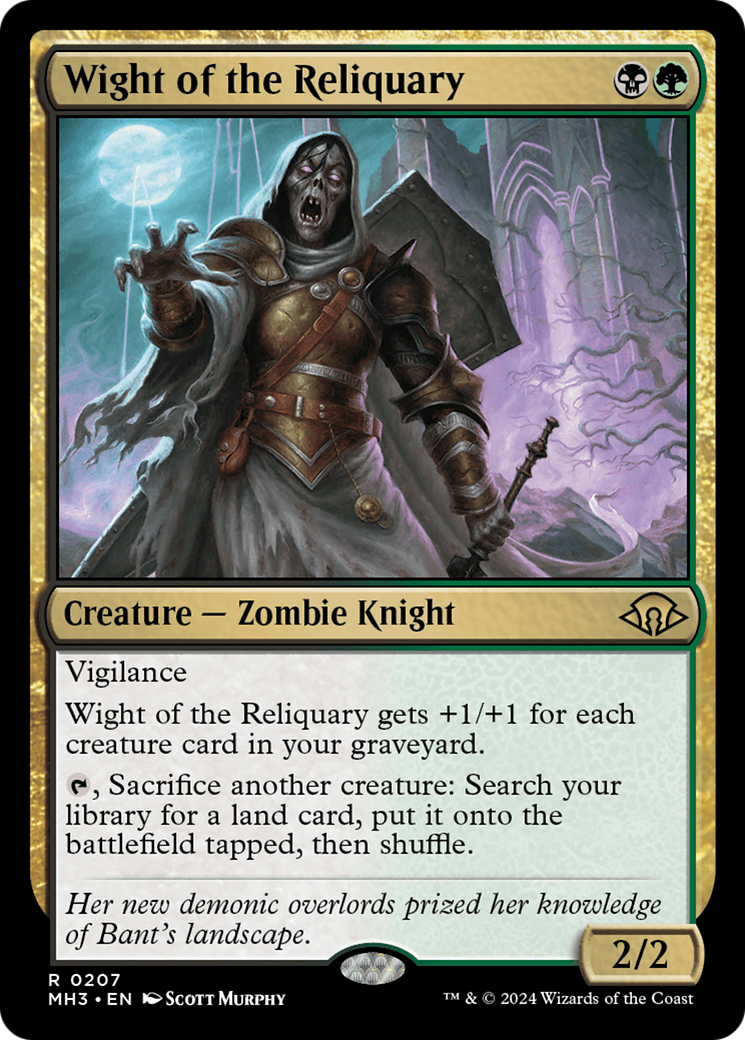 FOIL Wight of the Reliquary (MH3-207) - Modern Horizons 3 - Magic The Gathering