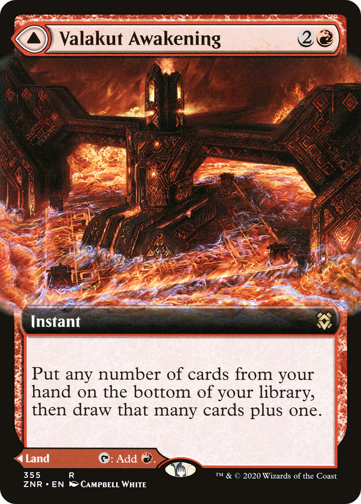 Valakut Awakening (Extended Art) (ZNR-355) - Zendikar Rising - Magic The Gathering