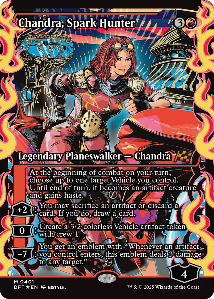 FOIL Chandra, Spark Hunter (DFT-401) - Aetherdrift - Magic The Gathering
