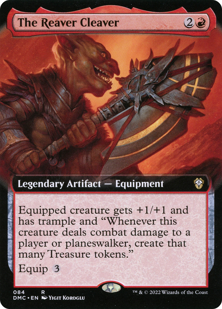 The Reaver Cleaver (Extended Art) (DMC-084) - Dominaria United Commander - Magic The Gathering