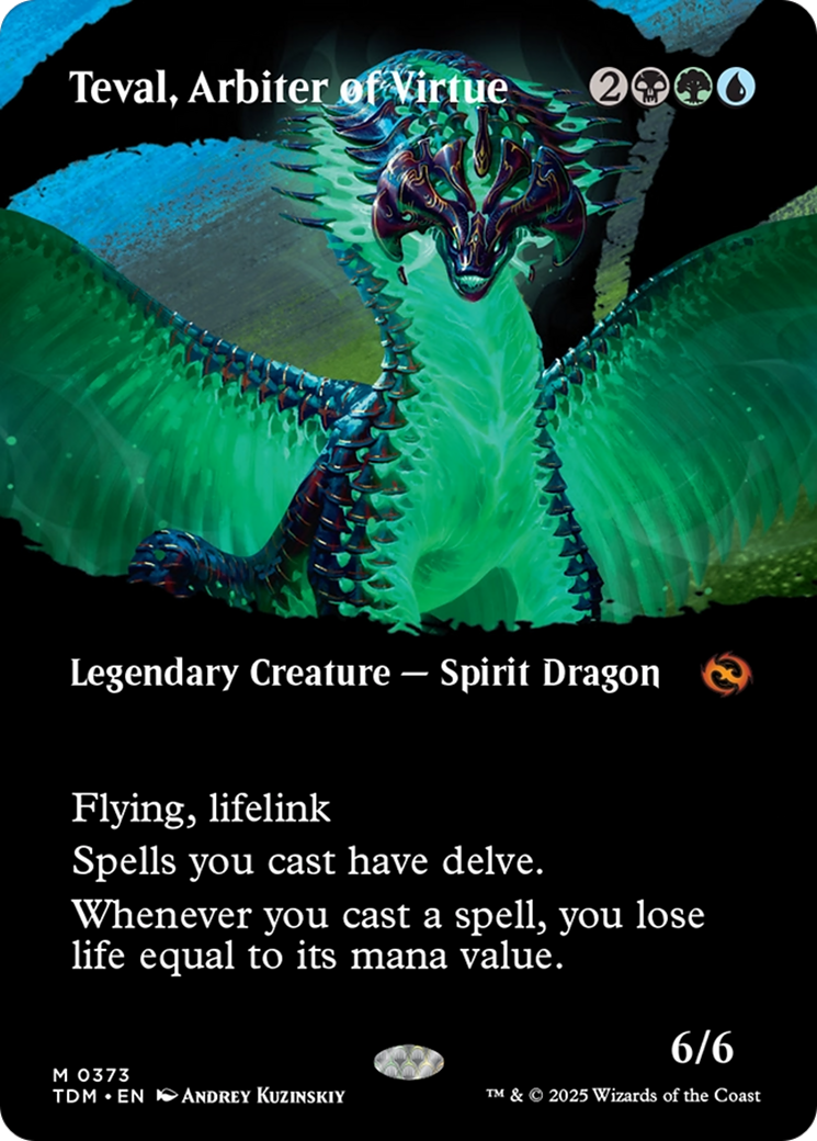 FOIL Teval, Arbiter of Virtue (TDM-373) - Tarkir: Dragonstorm - Magic The Gathering