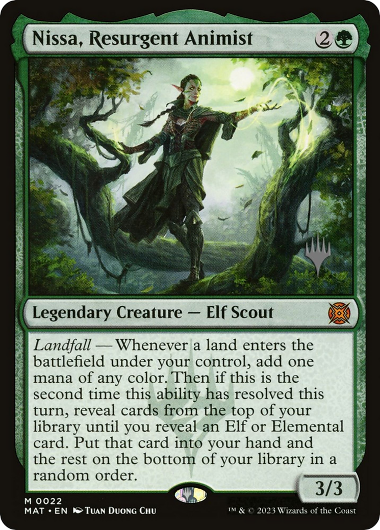 Nissa, Resurgent Animist (PPMKM-22P) - March of the Machine: The Aftermath Promos - Magic The Gathering