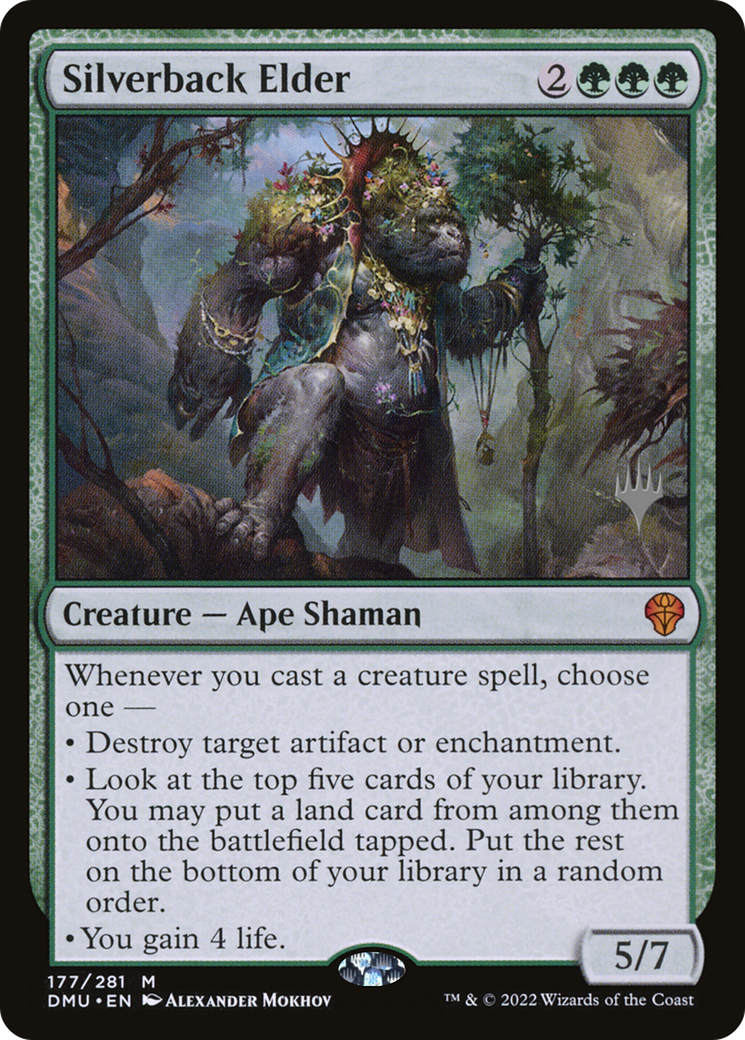 FOIL Silverback Elder (PPDMU-177P) - Dominaria United Promos - Magic The Gathering