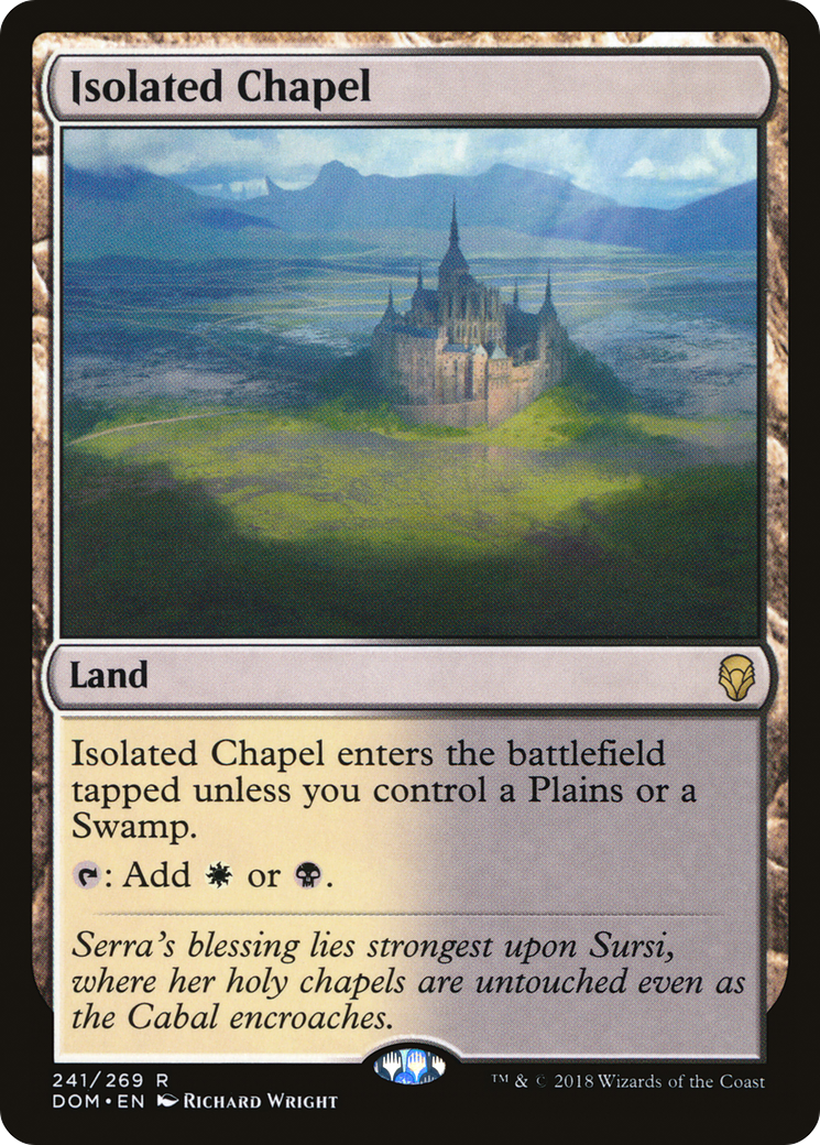 FOIL Isolated Chapel (DOM-241) - Dominaria - Magic The Gathering