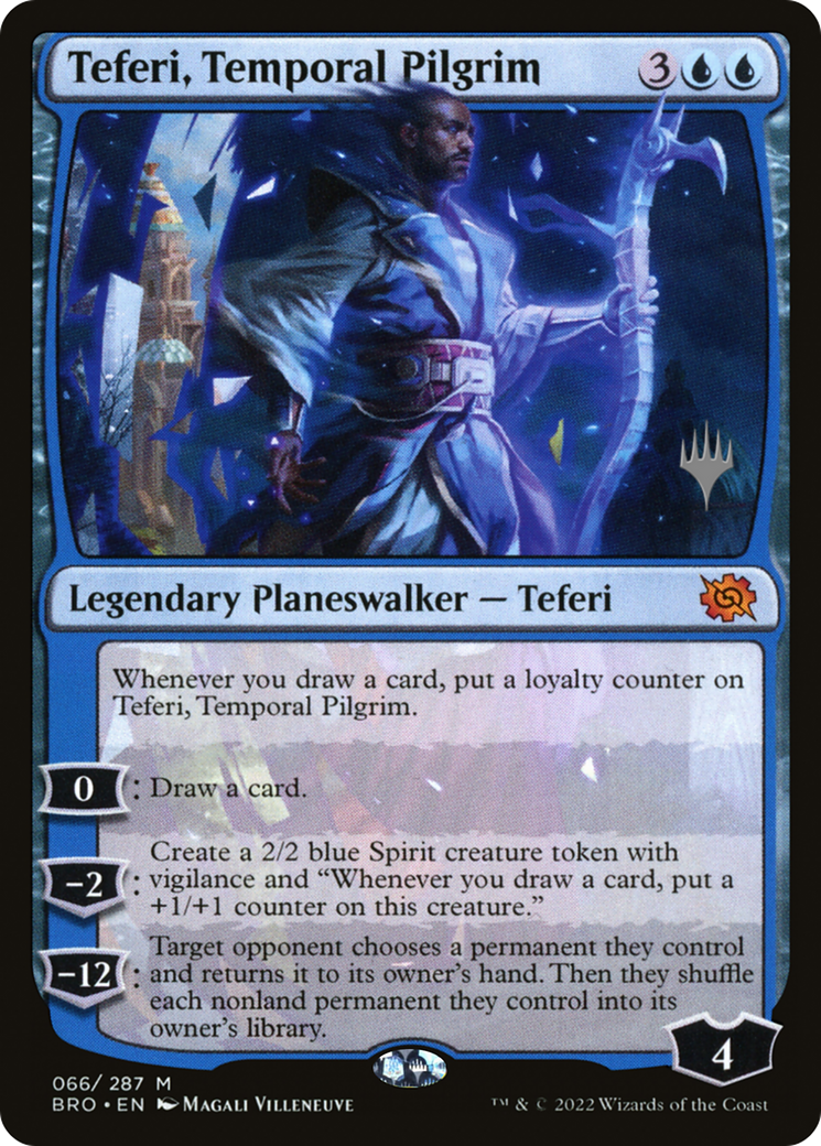 Teferi, Temporal Pilgrim (PPBRO-66P) - The Brothers' War Promos - Magic The Gathering