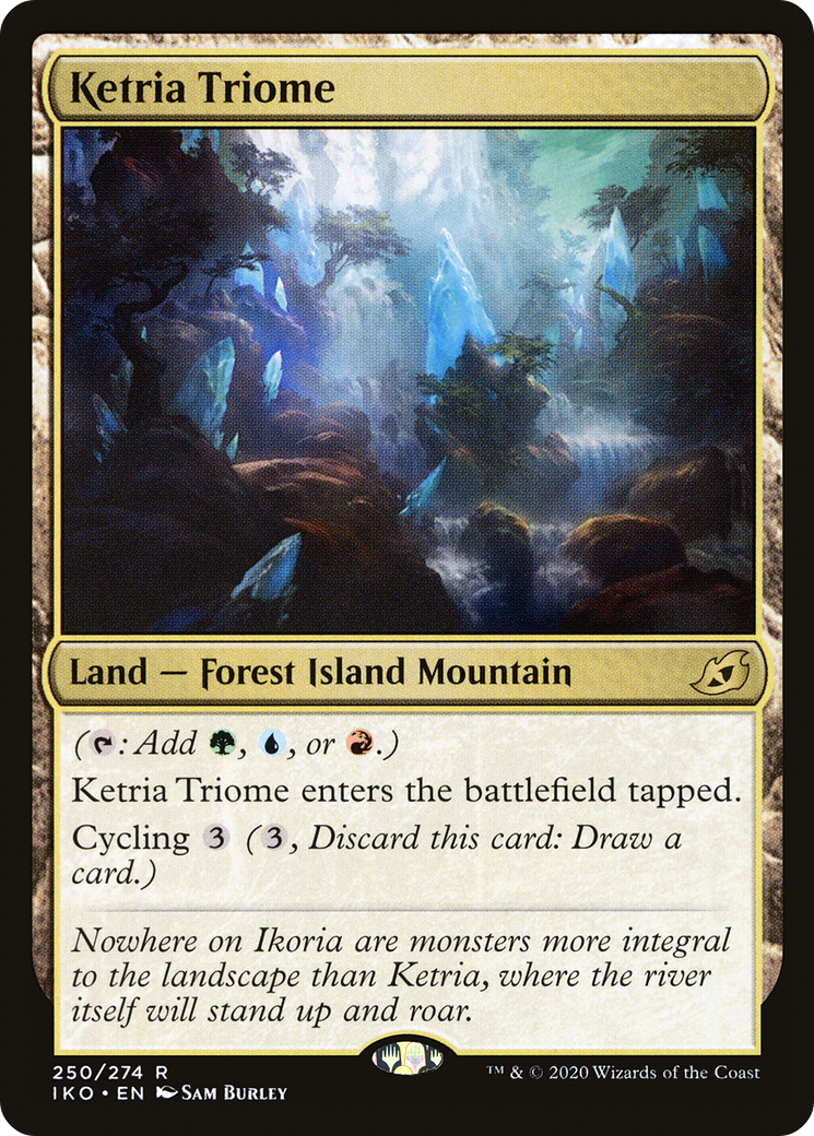 Ketria Triome (IKO-250) - Ikoria: Lair of Behemoths - Magic The Gathering