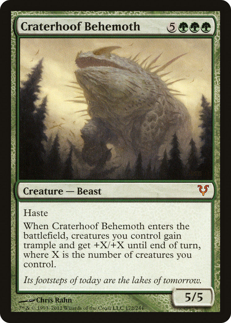 Craterhoof Behemoth (AVR-172) - Avacyn Restored - Magic The Gathering