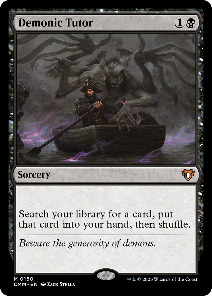 Demonic Tutor (CMM-150) - Commander Masters - Magic The Gathering