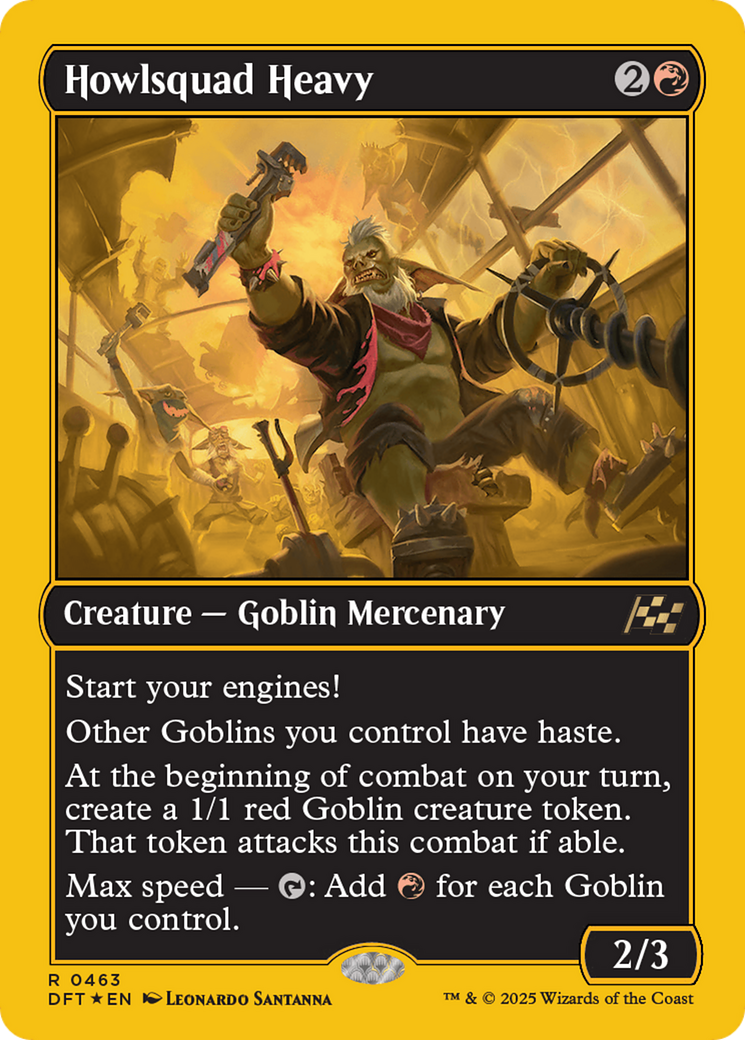 FOIL Howlsquad Heavy (DFT-463) - Aetherdrift - Magic The Gathering