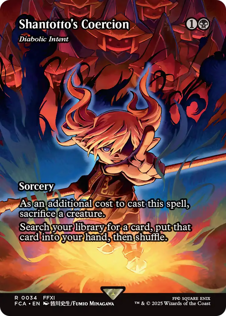 Shantotto's Coercion - Diabolic Intent (Showcase) (FCA-034) - FINAL FANTASY: Through the Ages - Magic The Gathering