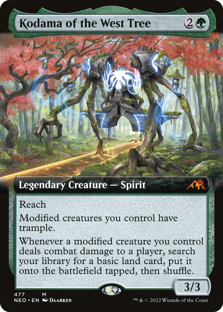 Kodama of the West Tree (Extended Art) (NEO-477) - Kamigawa: Neon Dynasty - Magic The Gathering