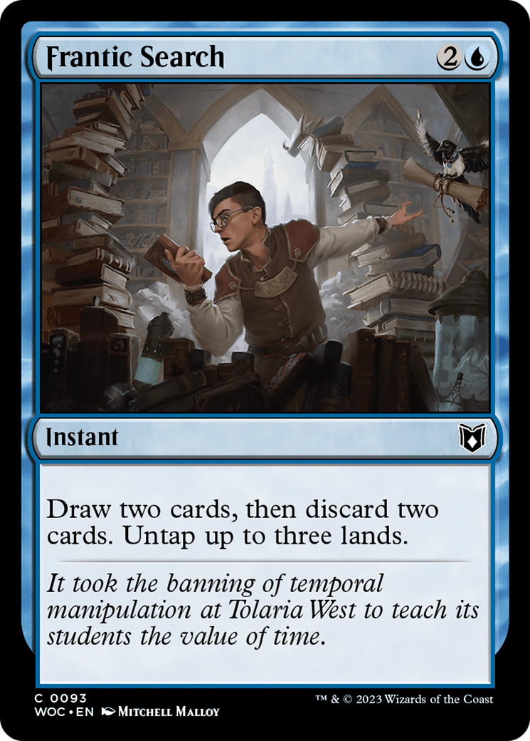 Frantic Search (WOC-093) - Wilds of Eldraine Commander - Magic The Gathering