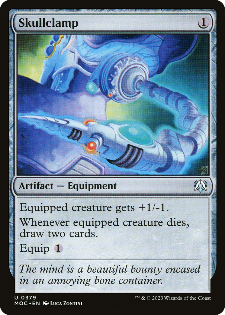Skullclamp (MOC-379) - March of the Machine Commander - Magic The Gathering