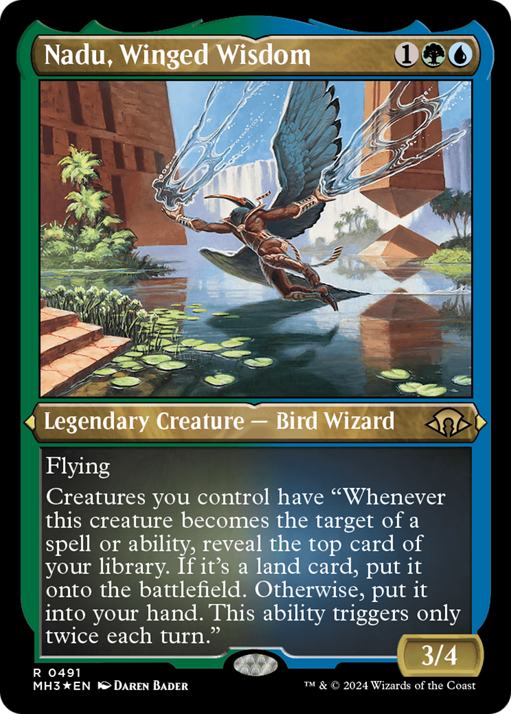 FOIL Nadu, Winged Wisdom (MH3-491) - Modern Horizons 3 - Magic The Gathering