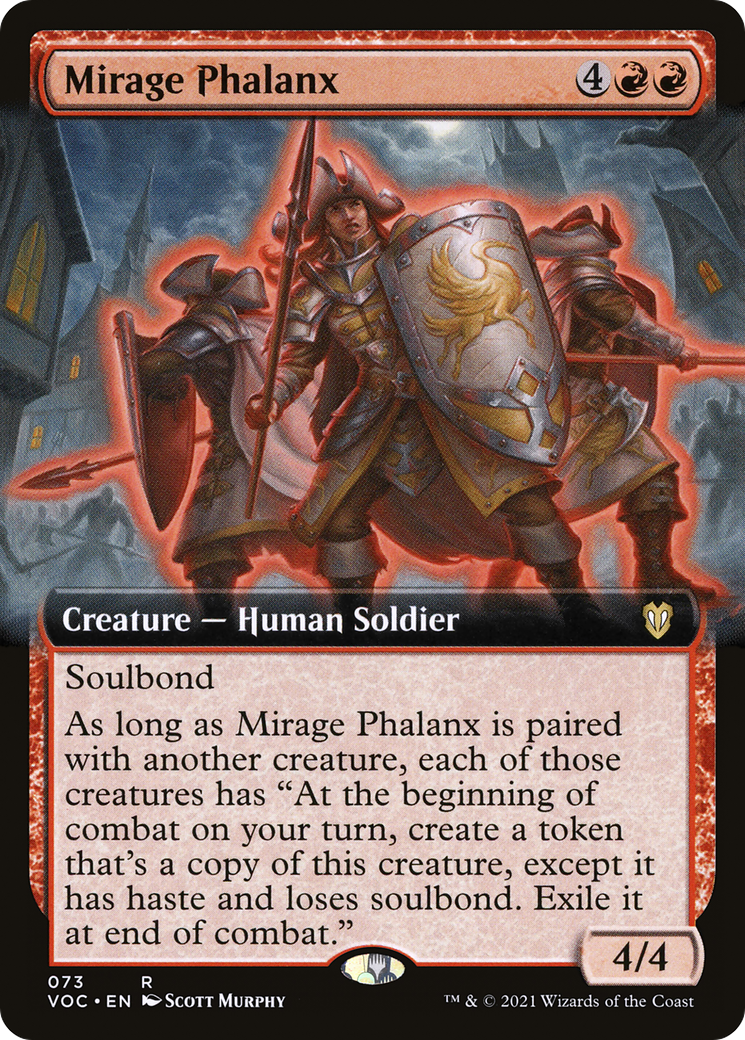 Mirage Phalanx (Extended Art) (VOC-073) - Crimson Vow Commander - Magic The Gathering