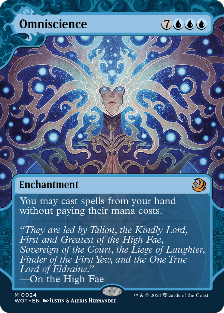 FOIL Omniscience (WOT-024) - Wilds of Eldraine: Enchanting Tales - Magic The Gathering