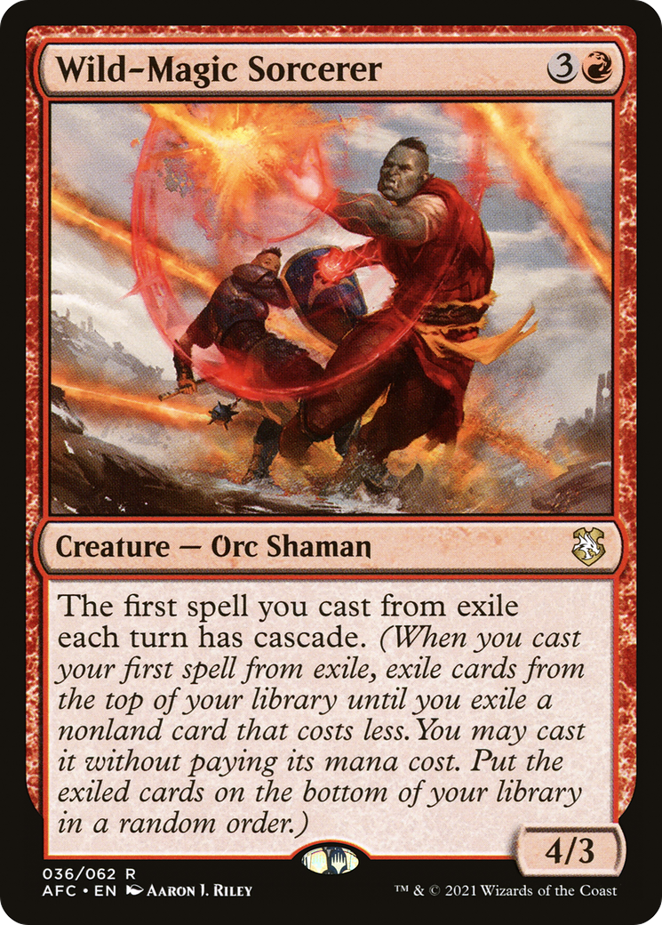 Wild-Magic Sorcerer (AFC-036) - Forgotten Realms Commander - Magic The Gathering