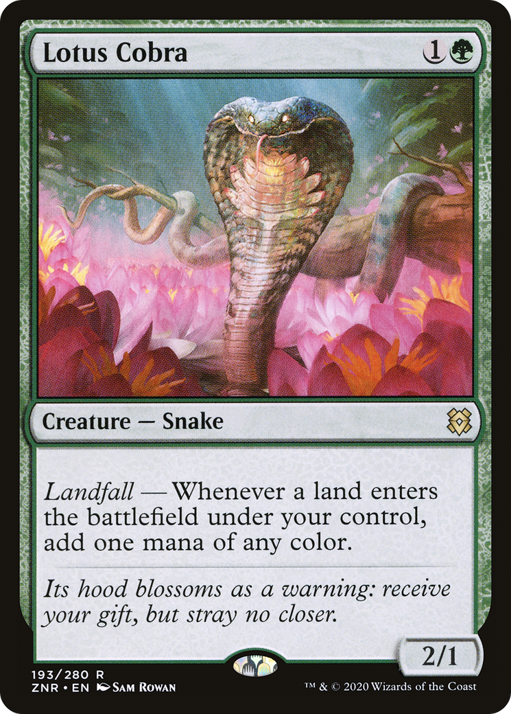 Lotus Cobra (ZNR-193) - Zendikar Rising - Magic The Gathering