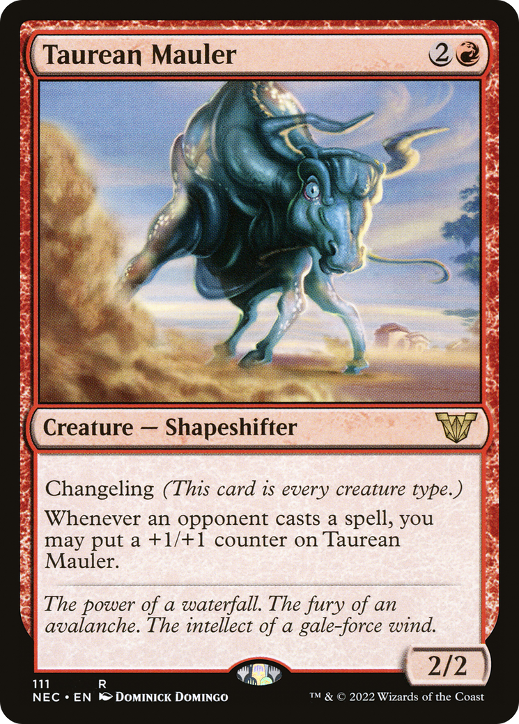 Taurean Mauler (NEC-111) - Neon Dynasty Commander - Magic The Gathering