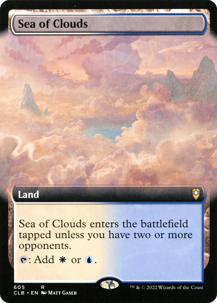 Sea of Clouds (Extended Art) (CLB-605) - Commander Legends: Battle for Baldur's Gate - Magic The Gathering