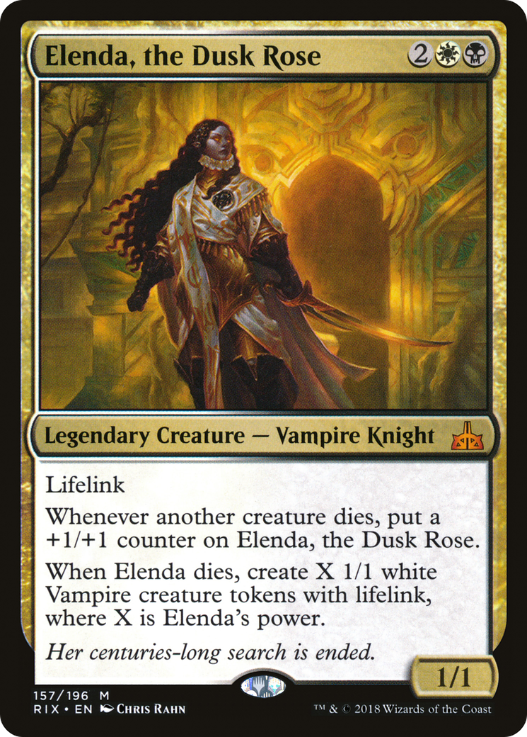 Elenda, the Dusk Rose (RIX-157) - Rivals of Ixalan - Magic The Gathering