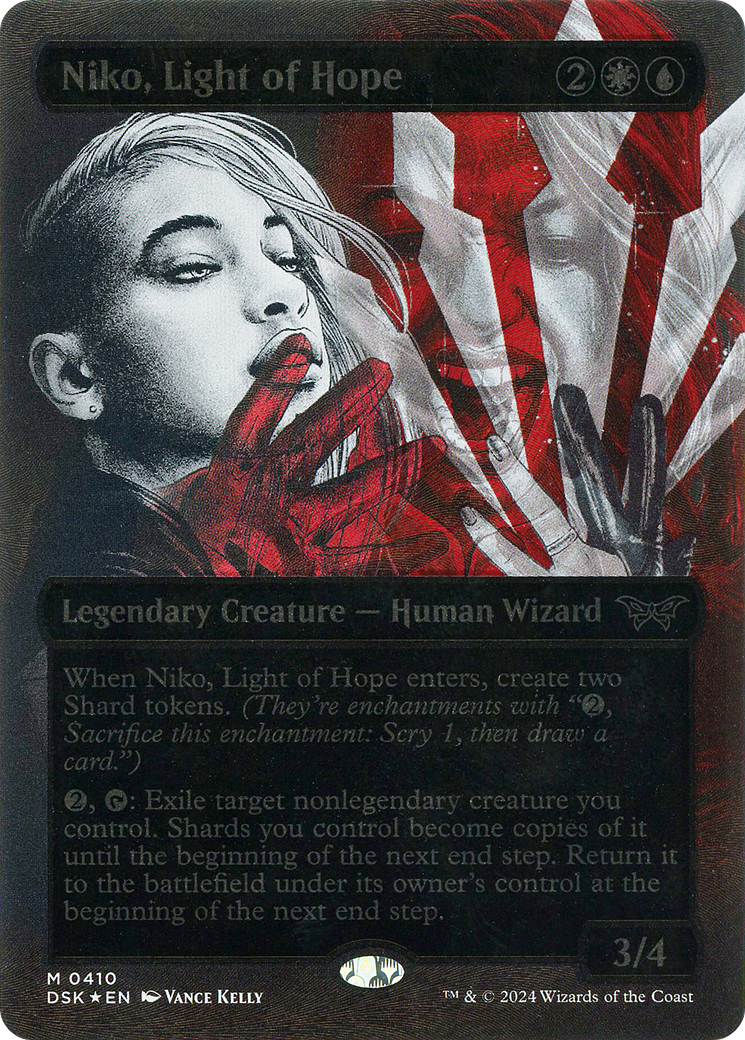 FOIL Niko, Light of Hope (DSK-410) - Duskmourn: House of Horror - Magic The Gathering