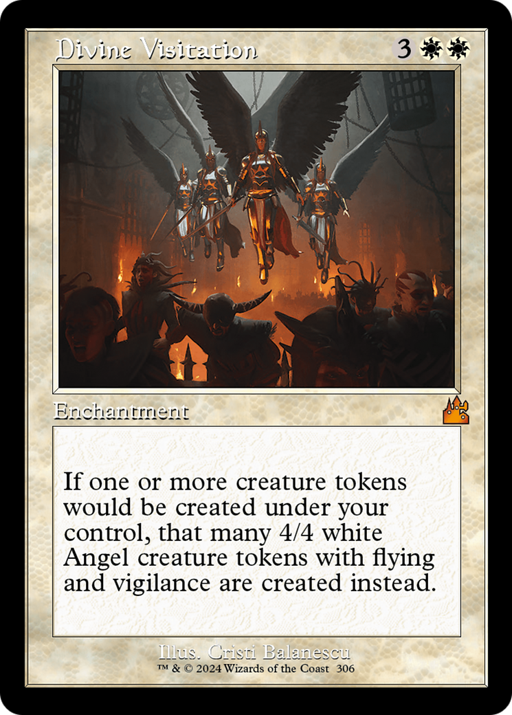 Divine Visitation (Retro Frame) (RVR-306) - Ravnica Remastered - Magic The Gathering