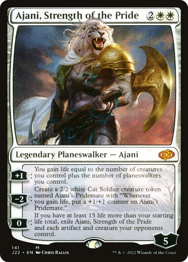 Ajani, Strength of the Pride (J22-141) - Jumpstart 2022 - Magic The Gathering