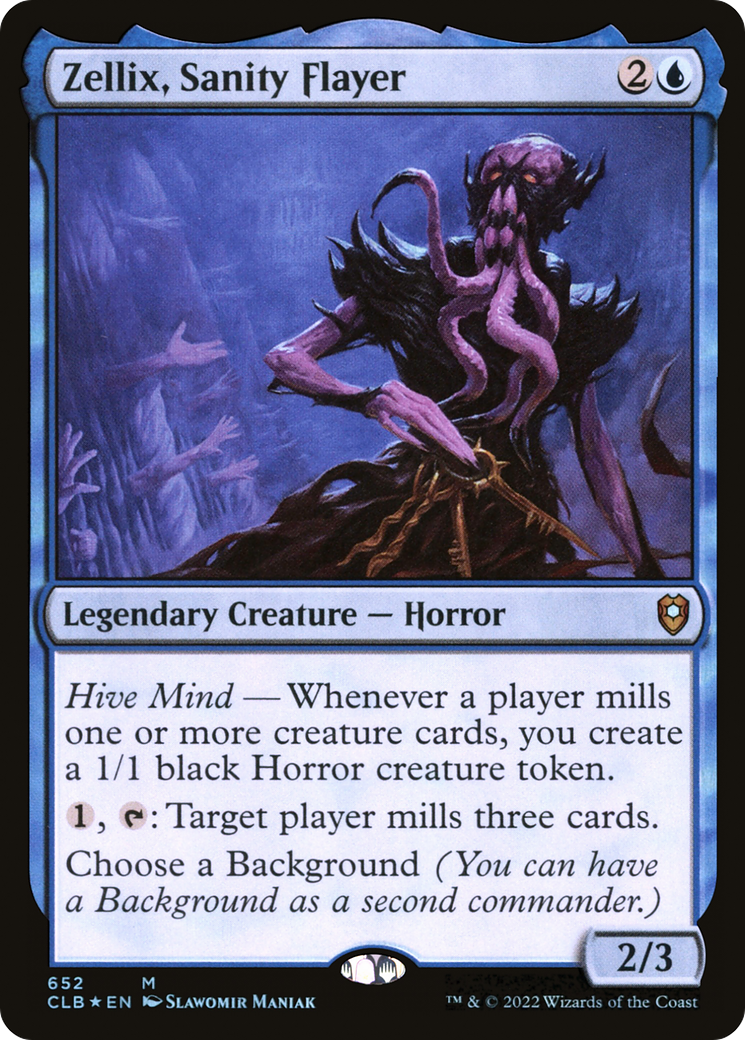 FOIL Zellix, Sanity Flayer (CLB-652) - Commander Legends: Battle for Baldur's Gate - Magic The Gathering