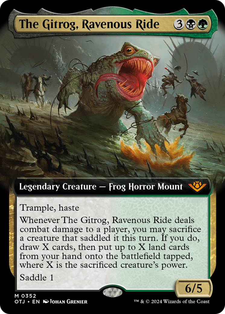 The Gitrog, Ravenous Ride (Extended Art) (OTJ-352) - Outlaws of Thunder Junction - Magic The Gathering