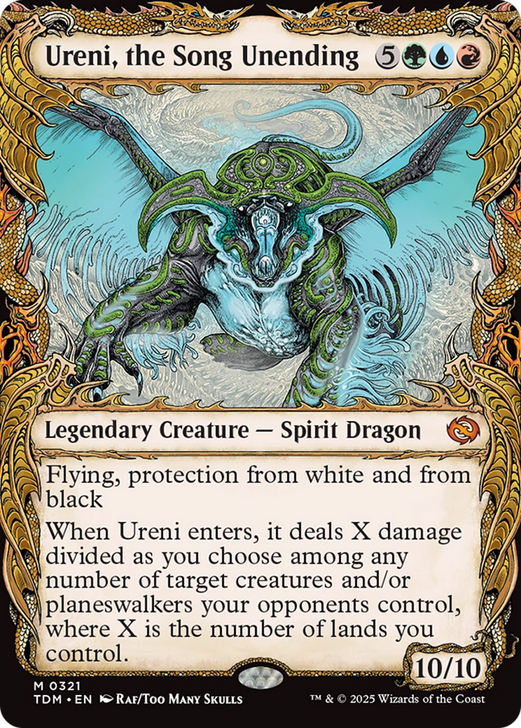 FOIL Ureni, the Song Unending (TDM-321) - Tarkir: Dragonstorm - Magic The Gathering