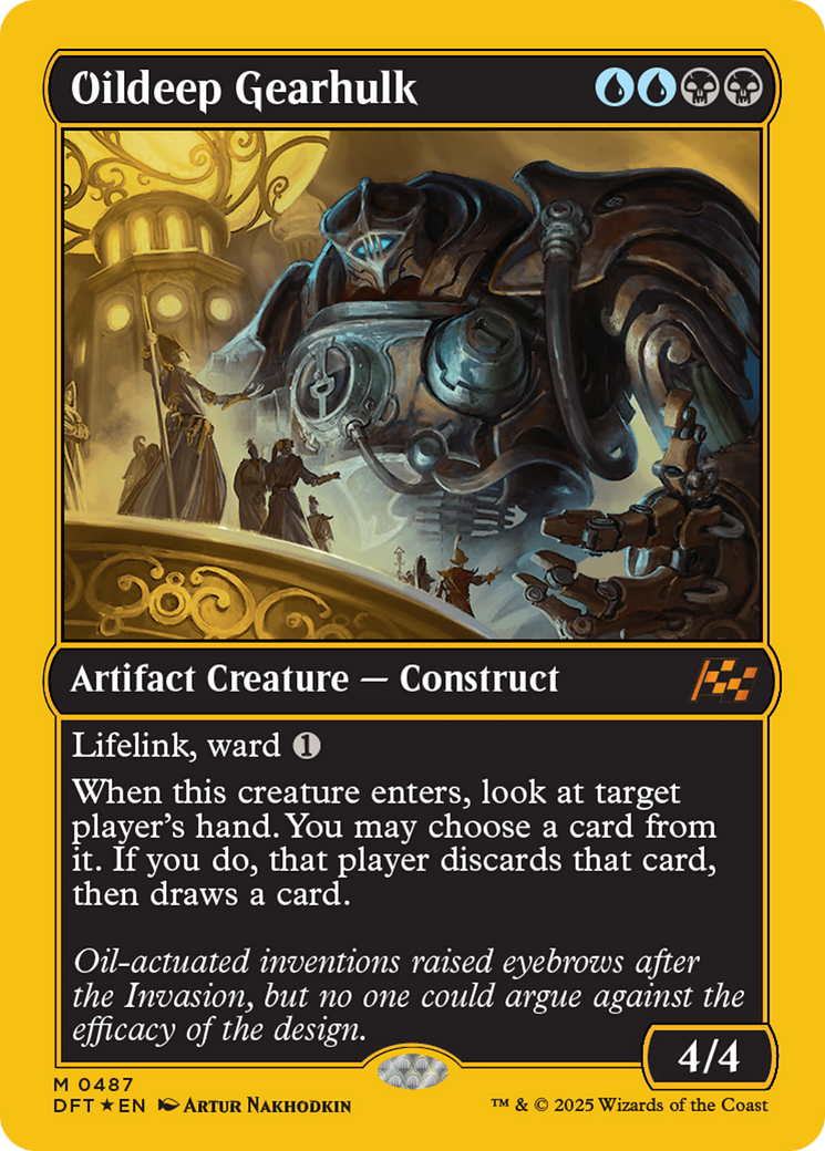 FOIL Oildeep Gearhulk (DFT-487) - Aetherdrift - Magic The Gathering