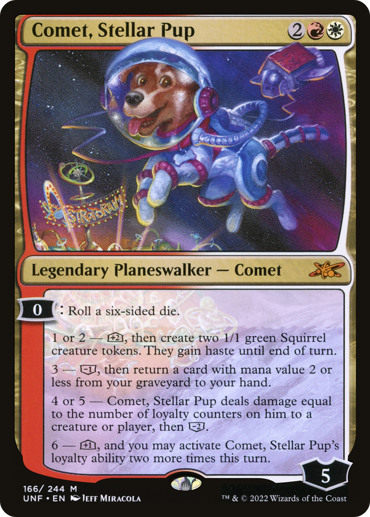 Comet, Stellar Pup (UNF-166) - Unfinity - Magic The Gathering