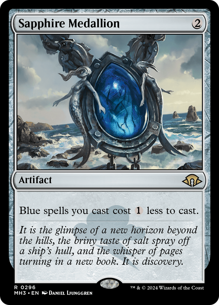FOIL Sapphire Medallion (MH3-296) - Modern Horizons 3 - Magic The Gathering