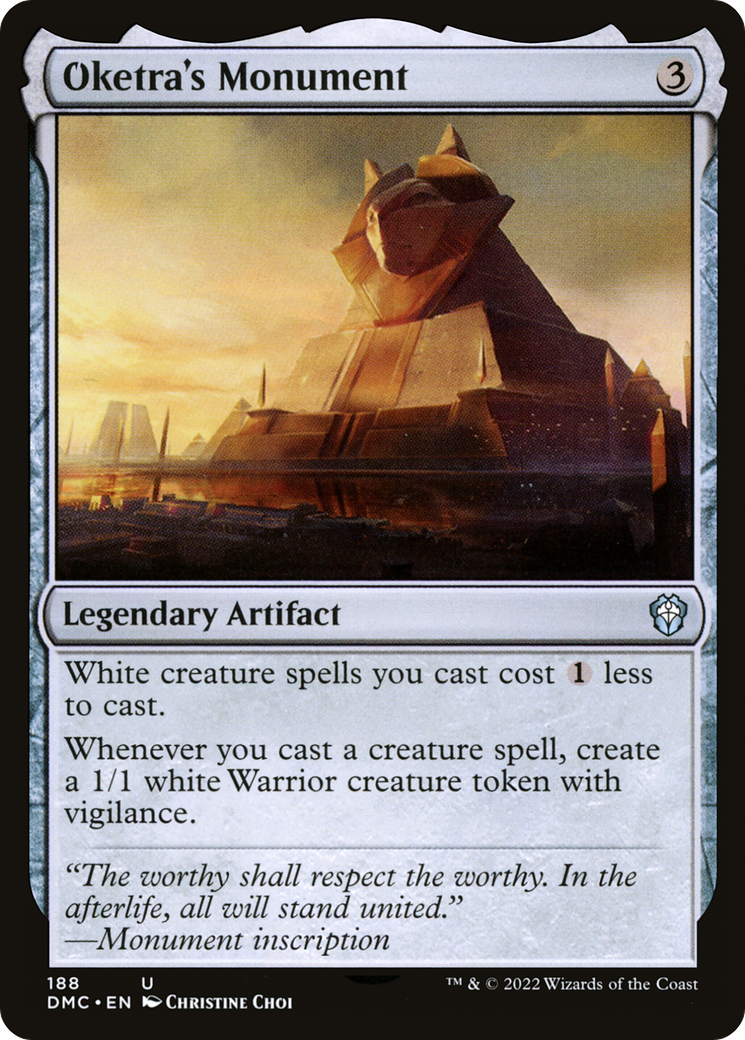 Oketra's Monument (DMC-188) - Dominaria United Commander - Magic The Gathering