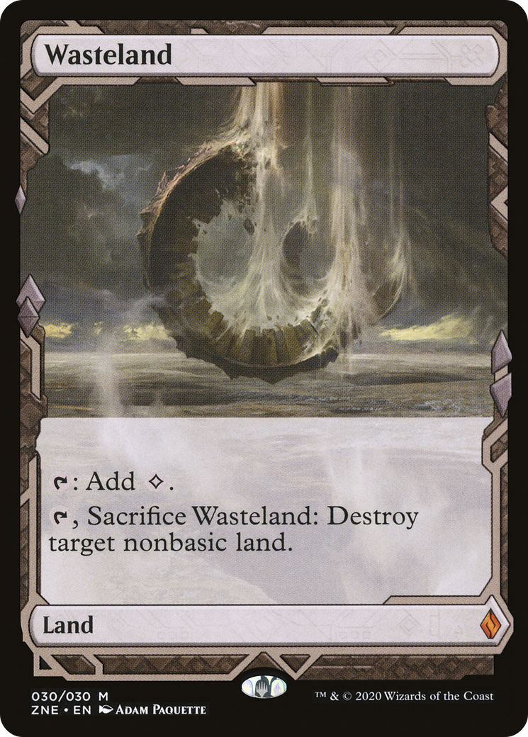 FOIL Wasteland (ZNE-030) - Zendikar Rising Expeditions - Magic The Gathering