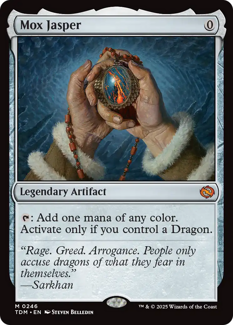 FOIL Mox Jasper (TDM-246) - Tarkir: Dragonstorm - Magic The Gathering