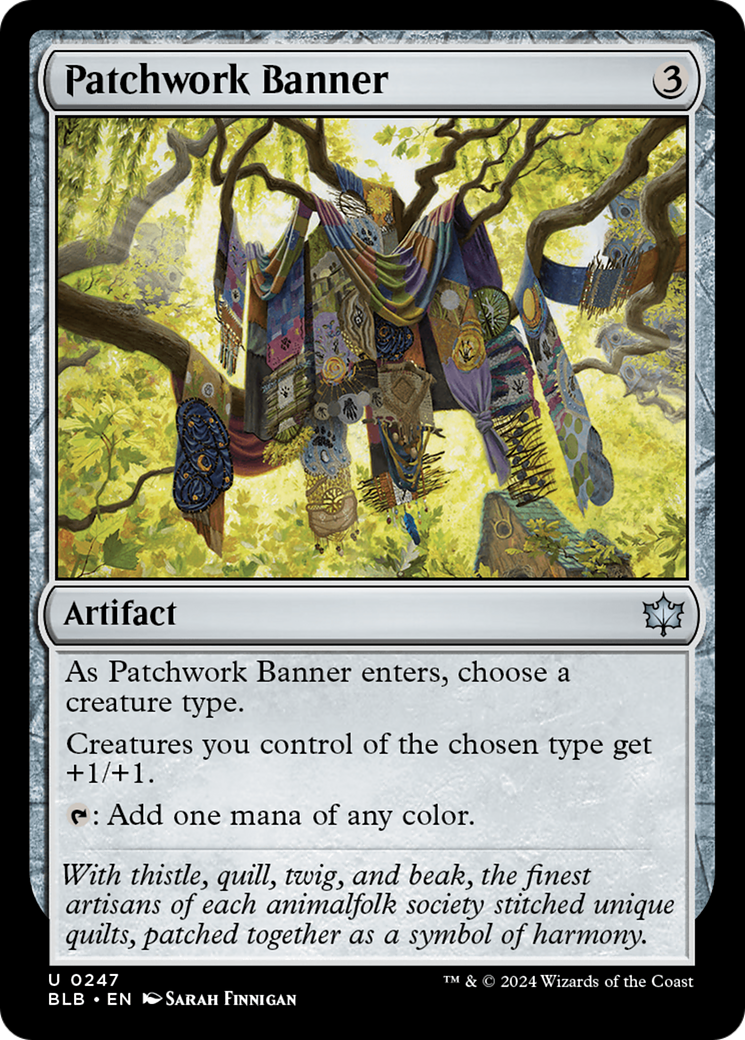 FOIL Patchwork Banner (BLB-247) - Bloomburrow - Magic The Gathering