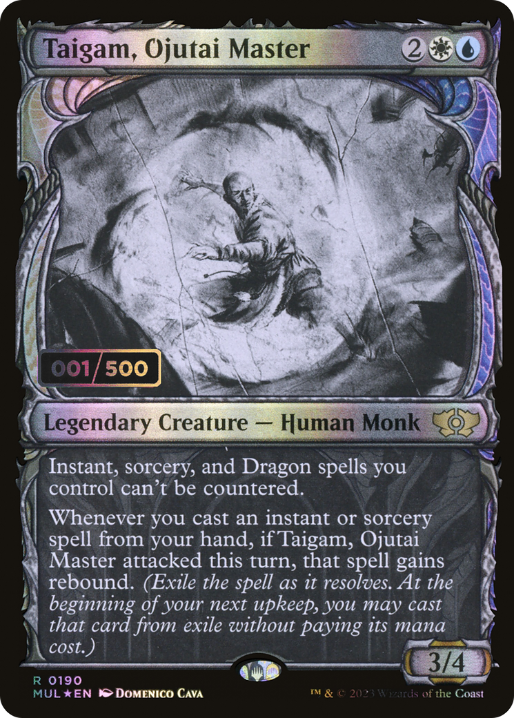 FOIL Taigam, Ojutai Master (Serial Numbered) (MUL-190) - Multiverse Legends - Magic The Gathering