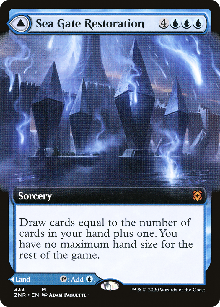 Sea Gate Restoration (Extended Art) (ZNR-333) - Zendikar Rising - Magic The Gathering