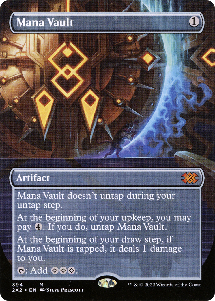Mana Vault (Borderless) (2X2-394) - Double Masters 2022 - Magic The Gathering