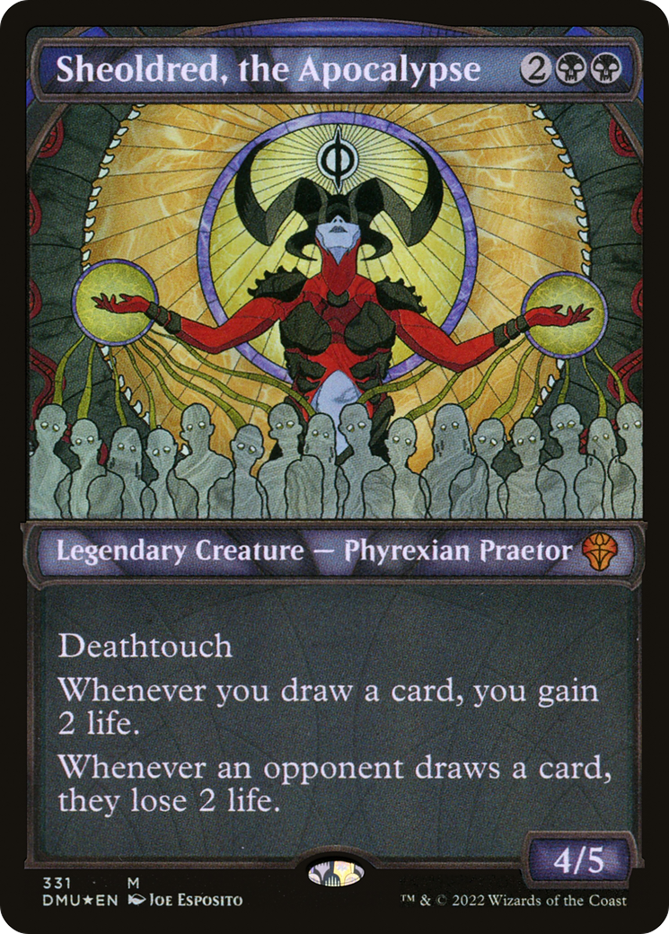 FOIL Sheoldred, the Apocalypse (Textured Foil) (DMU-331) - Dominaria United - Magic The Gathering