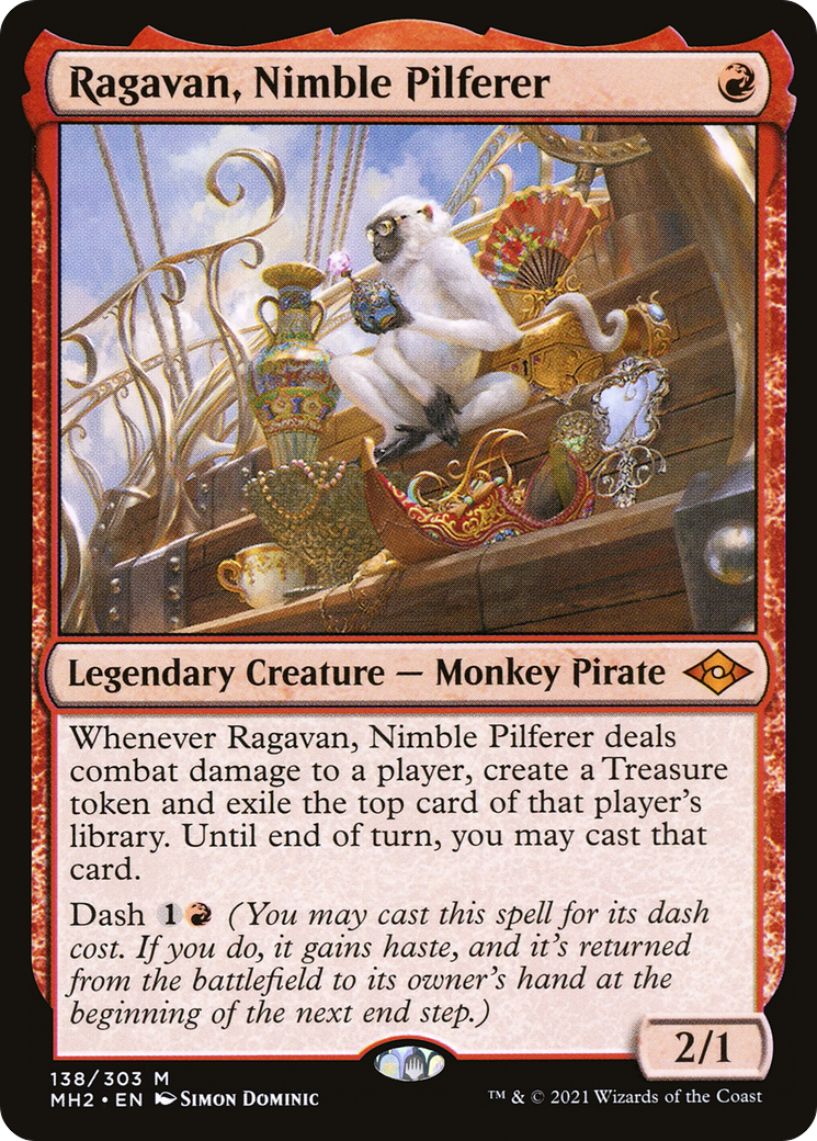FOIL Ragavan, Nimble Pilferer (MH2-138) - Modern Horizons 2 - Magic The Gathering