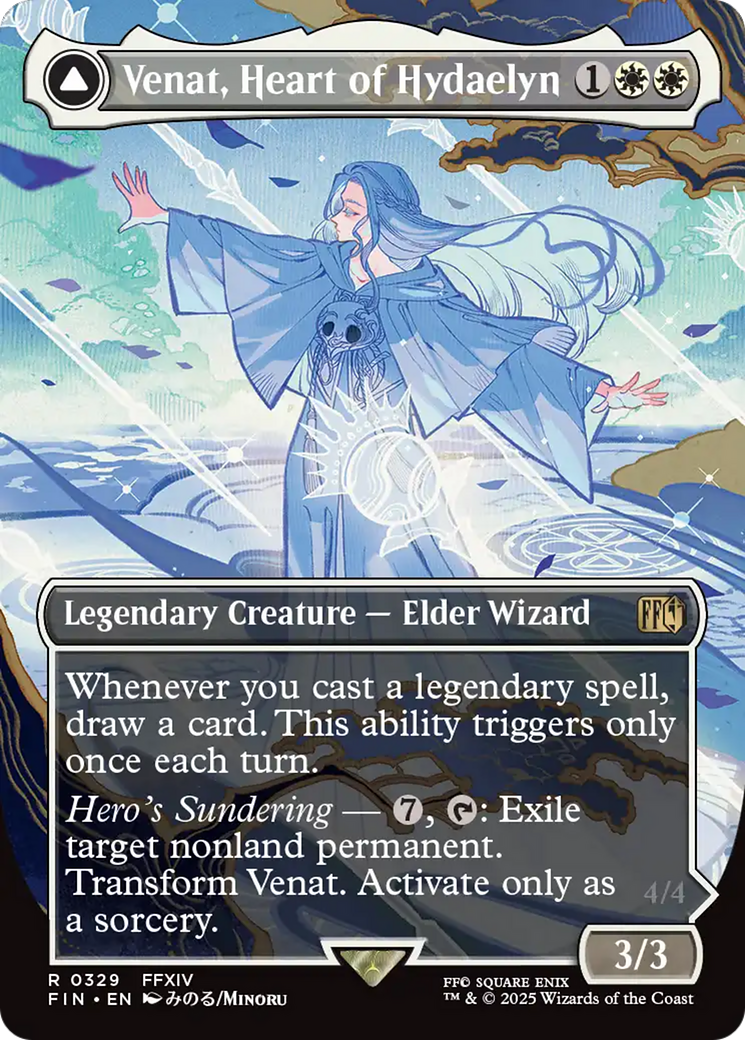 Venat, Heart of Hydaelyn // Hydaelyn, the Mothercrystal (FIN-329) - FINAL FANTASY - Magic The Gathering