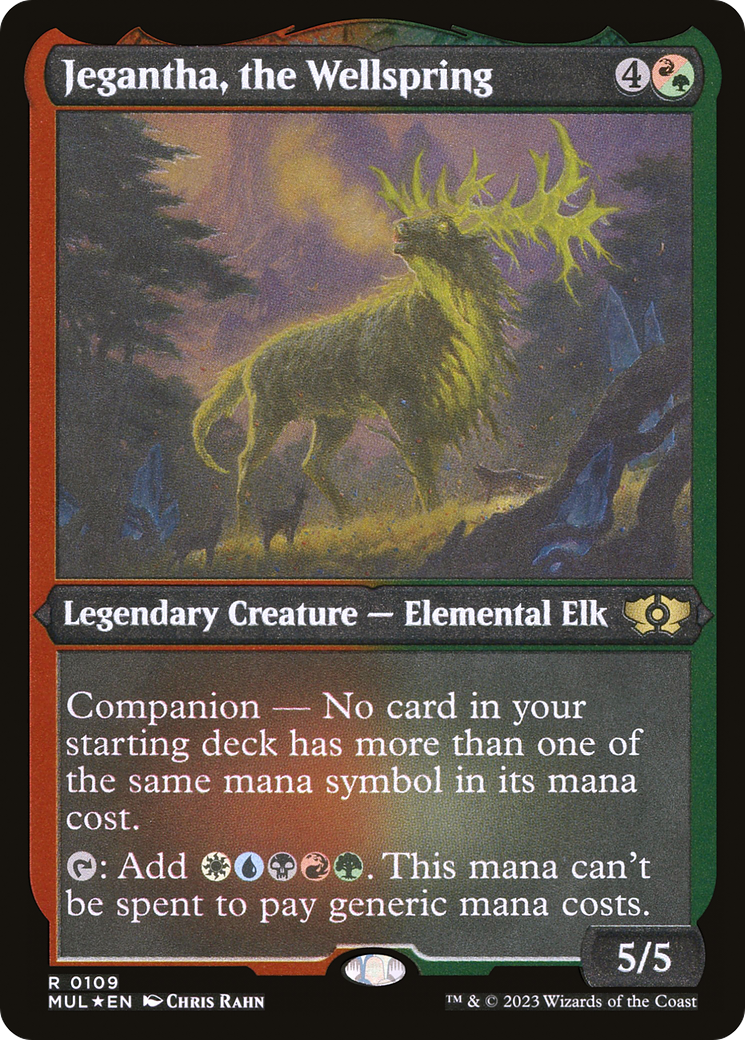 ETCHED FOIL Jegantha, the Wellspring (MUL-109) - Multiverse Legends - Magic The Gathering