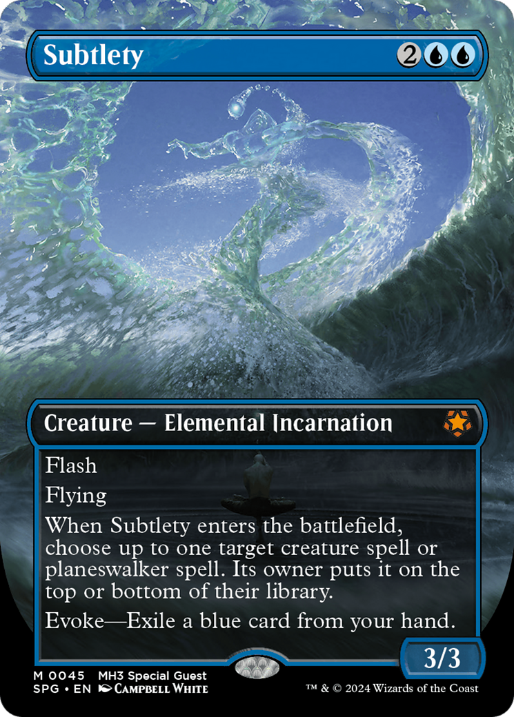 FOIL Subtlety (Borderless) (SPG-045) - Special Guests - Magic The Gathering