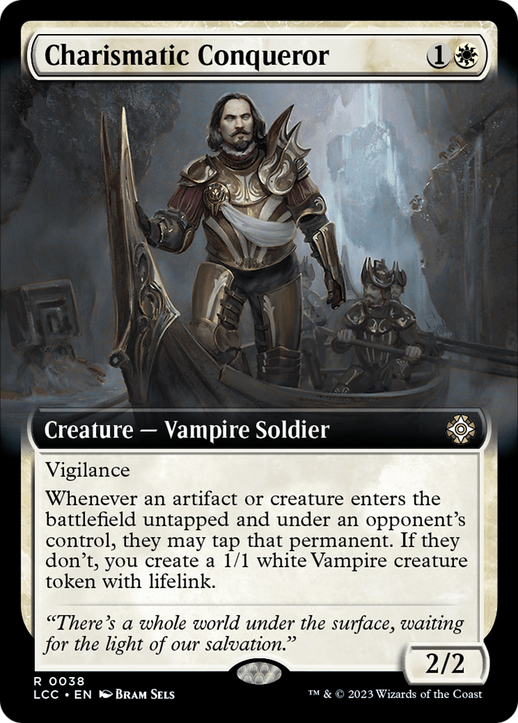 Charismatic Conqueror (Extended Art) (LCC-038) - The Lost Caverns of Ixalan Commander - Magic The Gathering